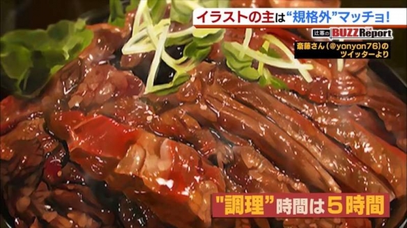 筋肉系美食插画师齐藤幸延：画画与健身要完美结合！