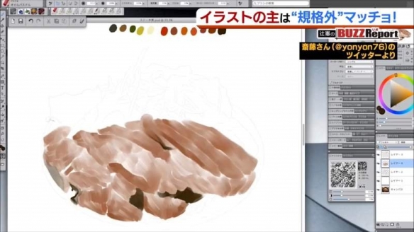 筋肉系美食插画师齐藤幸延：画画与健身要完美结合！